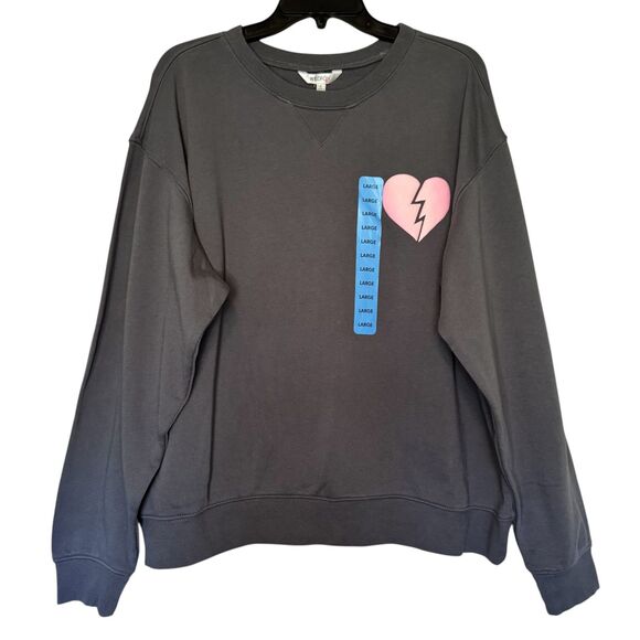 NEW WILDFOX women's size large L I Wish it was Saturday graphic sweatshirt top - Picture 1 of 9